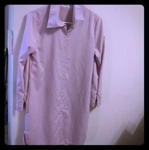 Button down shirt dress shirt dress Sz S